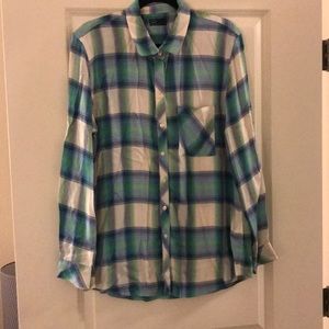 Gap plaid long-sleeve button down  shirt